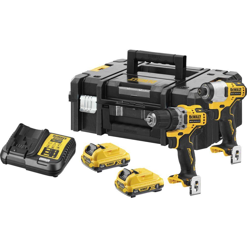 DeWALT Akku-Schrauber-Set DCK2110L2T Sp.12V Kap.3Ah m.DCD701/DCF801-0