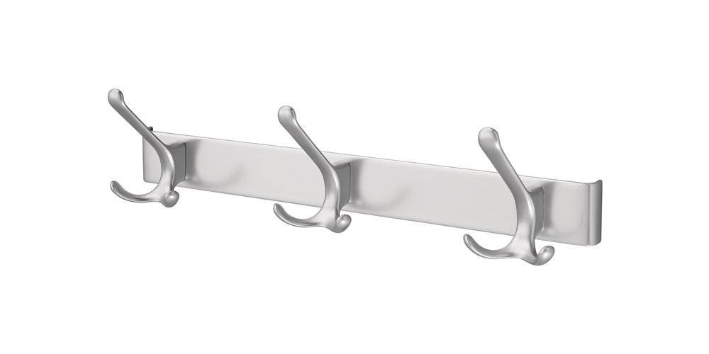 Huthakenleiste 0822-0823 3 Hak.A.96mm LM silberf.elox.H.102mm HERMETA