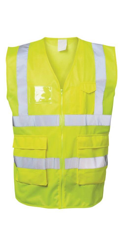 Warnweste ALBIN Gr.L gelb EN ISO 20471 Kl.EN ISO 13688 SAFESTYLE-0