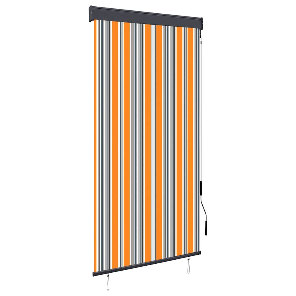 vidaXL Außenrollo 80 x 250 cm Gelb und Blau-0
