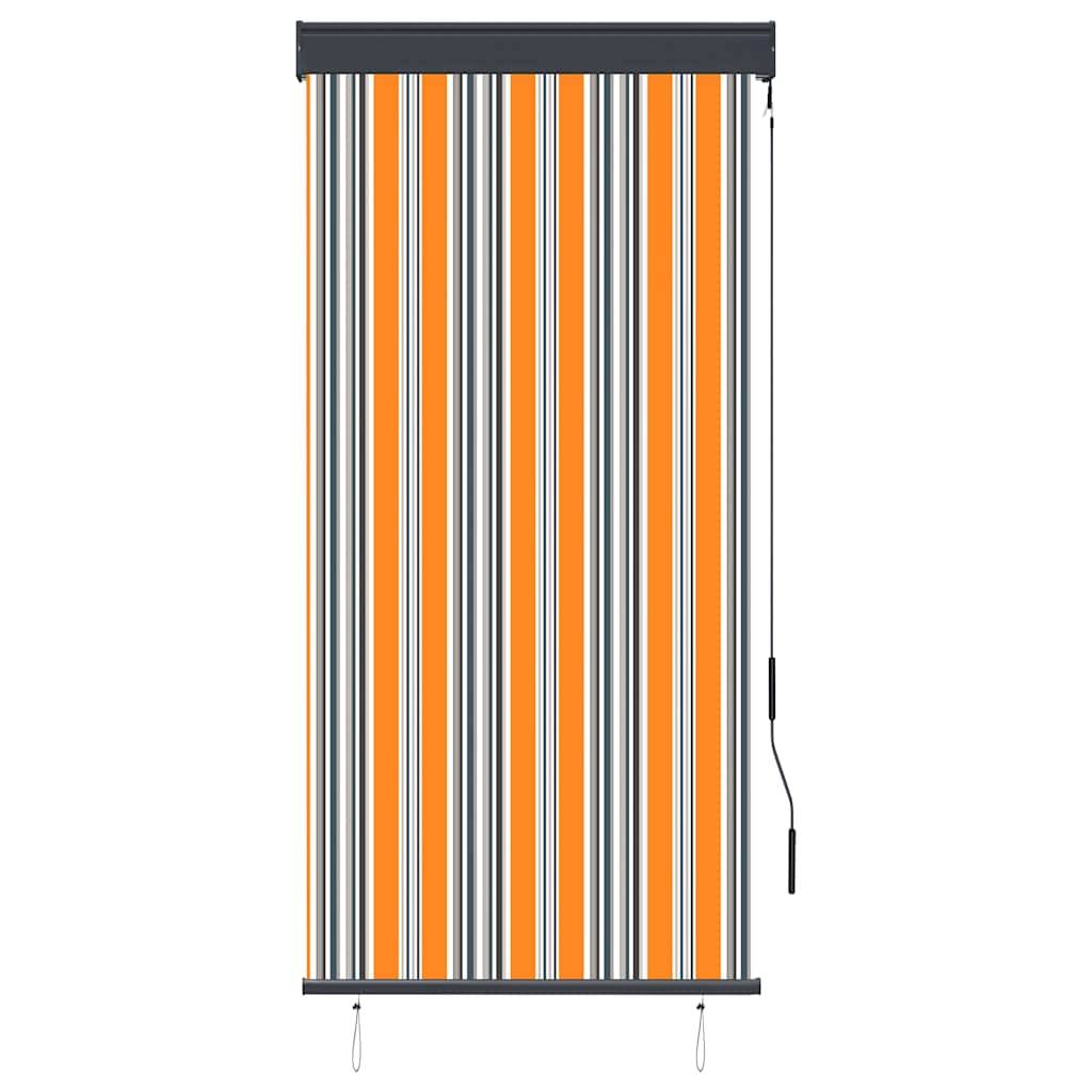 vidaXL Außenrollo 80 x 250 cm Gelb und Blau-2