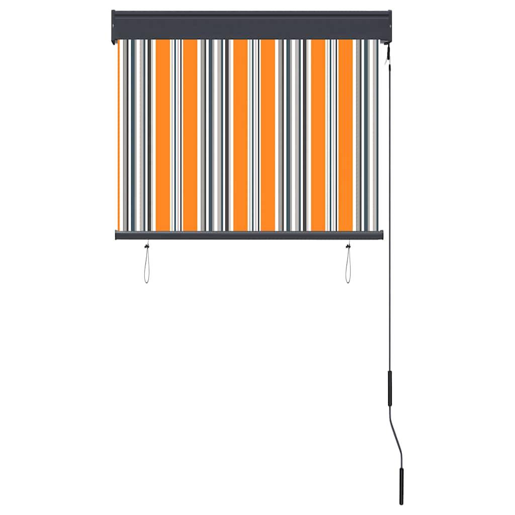 vidaXL Außenrollo 80 x 250 cm Gelb und Blau-4
