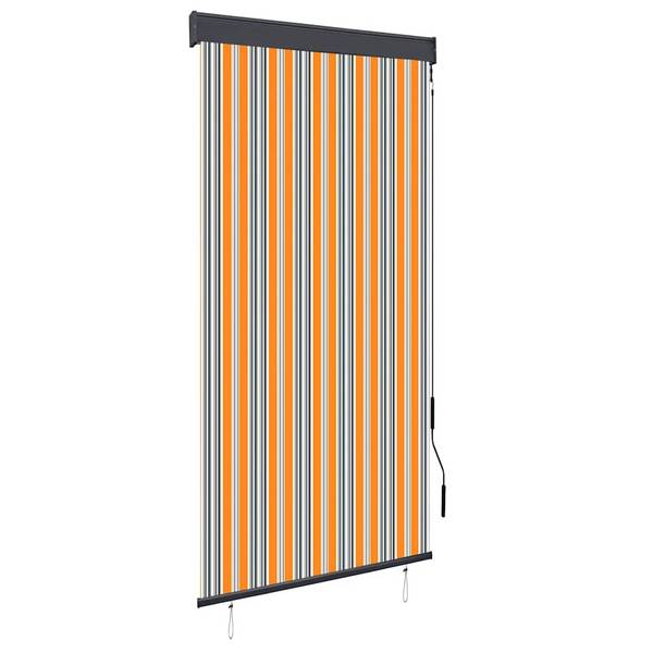 vidaXL Außenrollo 100 x 250 cm Gelb und Blau