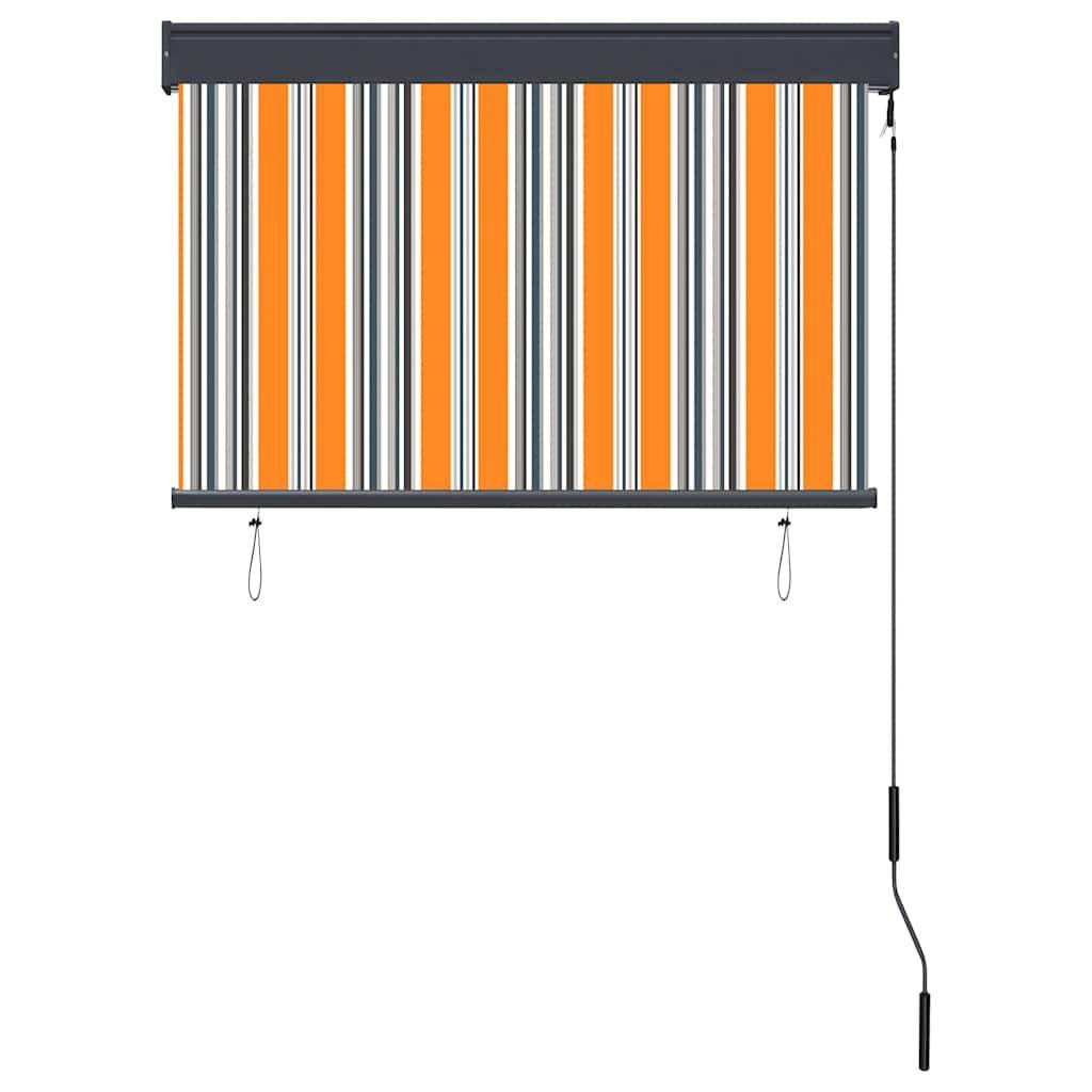 vidaXL Außenrollo 100 x 250 cm Gelb und Blau-3