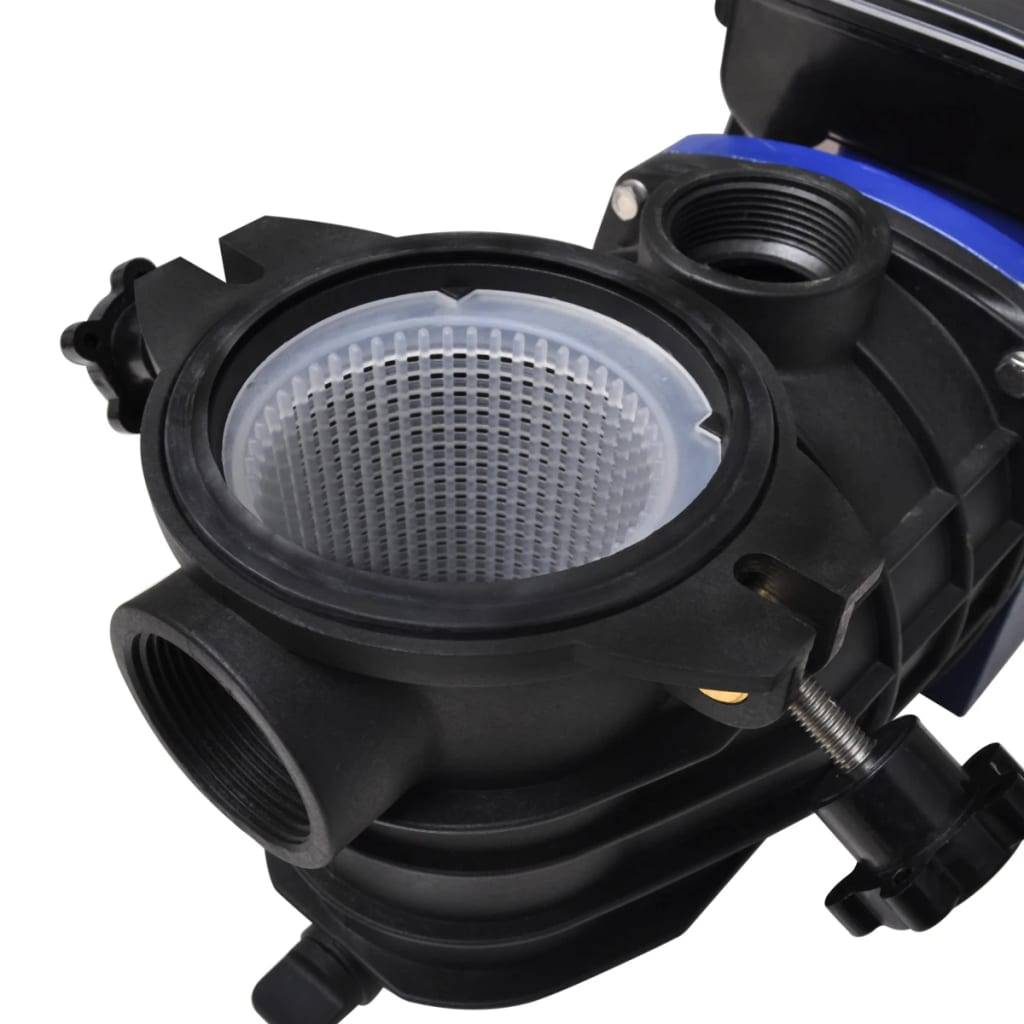Schwimmbadpumpe Umwälzpumpe Poolpumpe Pumpe elektronik blau 500W-3