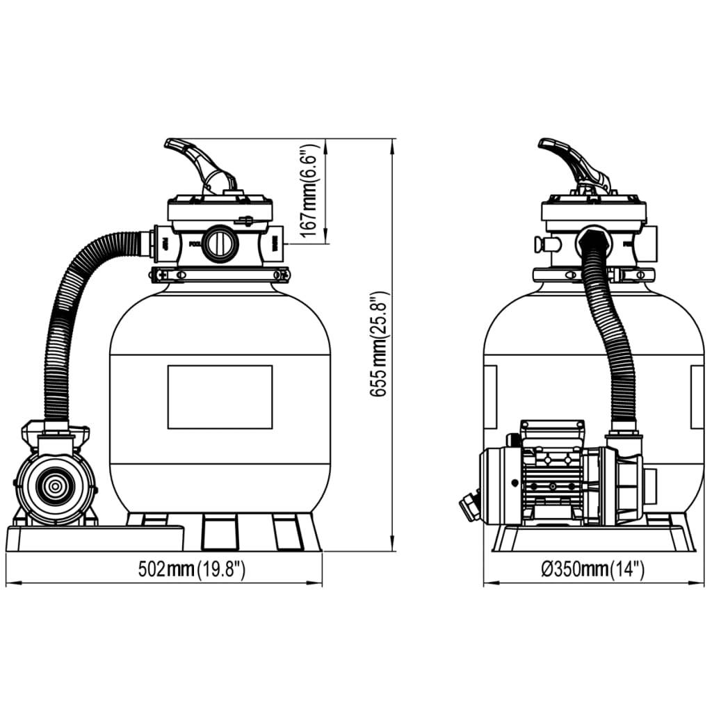 Sandfilterpumpe 600 W 17.000 L/h-4