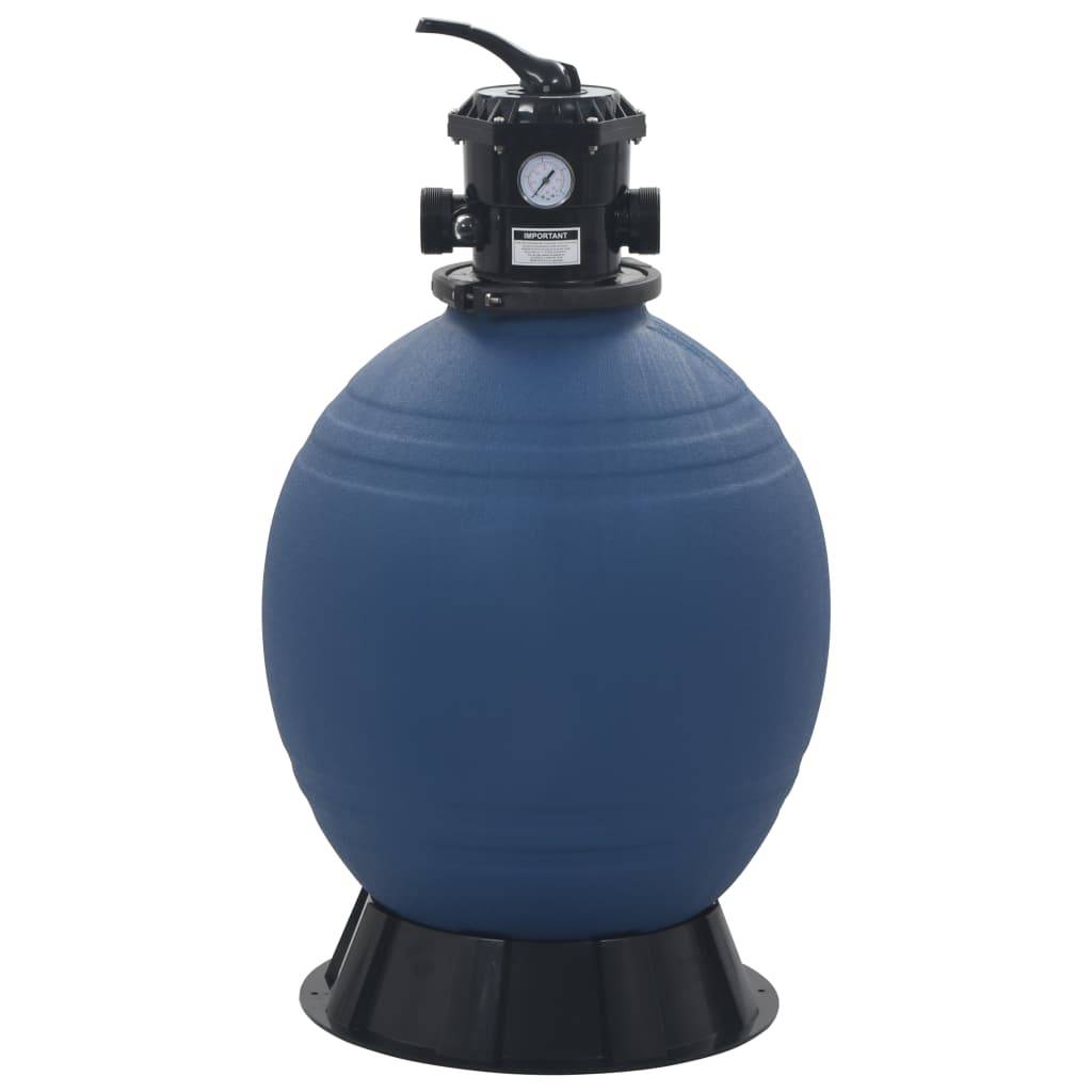 Pool-Sandfilter mit 6-Wege-Ventil Filterkessel Blau 560 mm-1