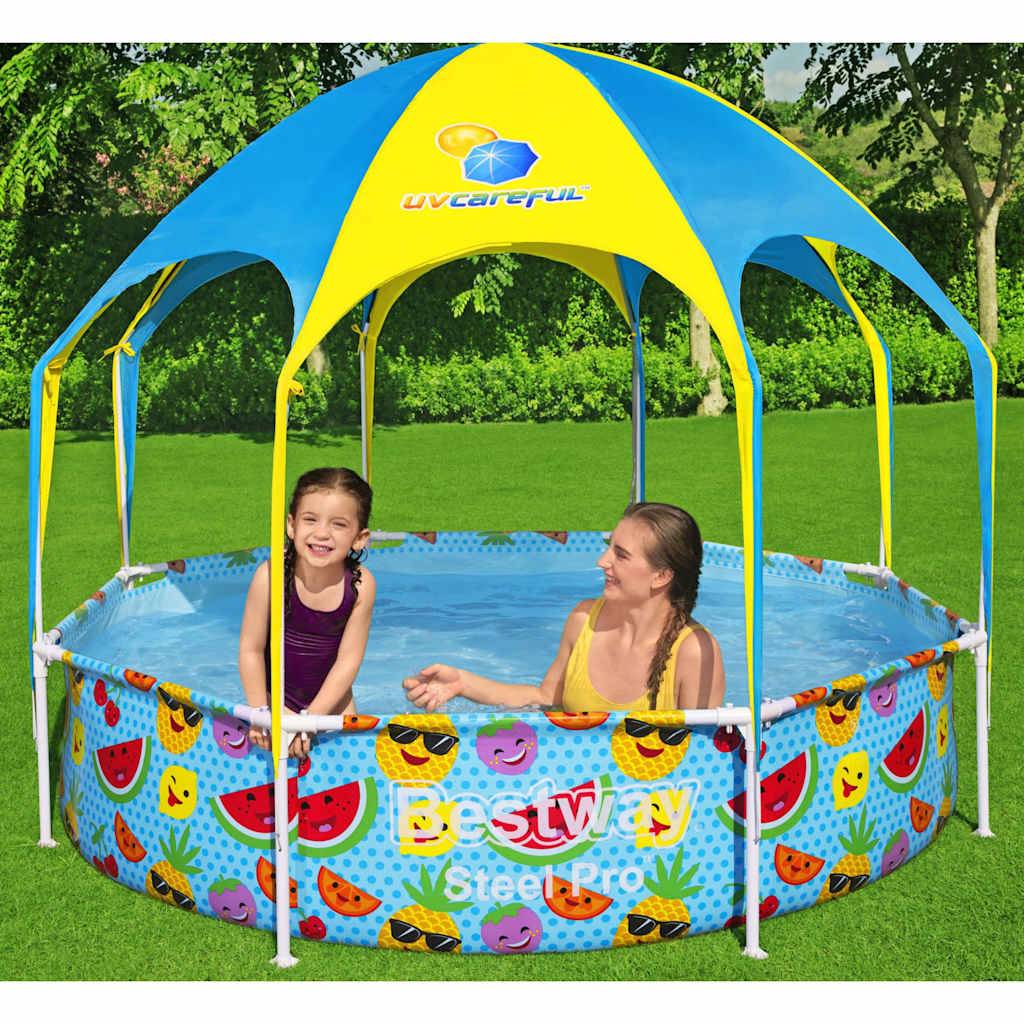 Bestway Steel Pro UV Careful Aufstellpool für Kinder 244x51 cm-0