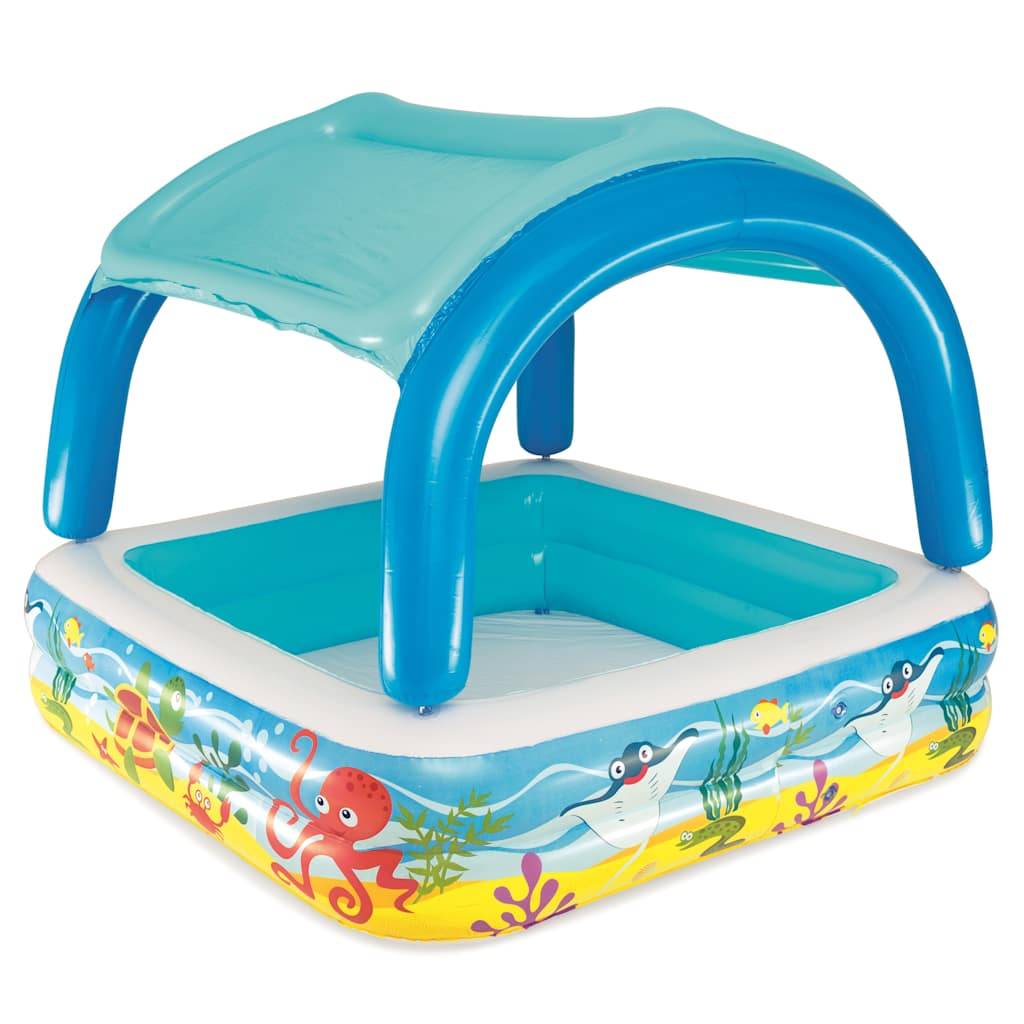 Bestway Spielbecken mit Vordach Blau 140 x 140 x 114 cm 52192-0