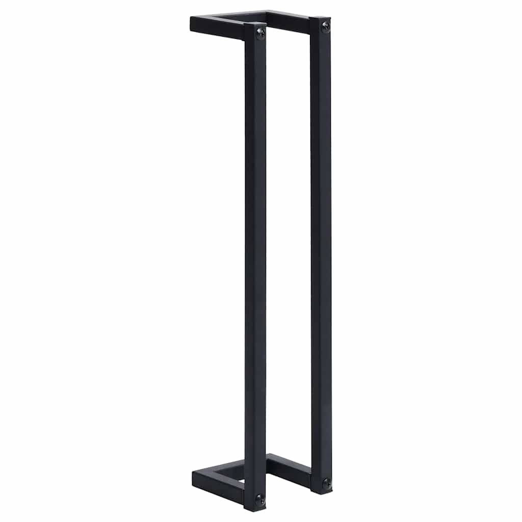 vidaXL Handtuchständer Schwarz 12,5x12,5x60 cm Eisen-0