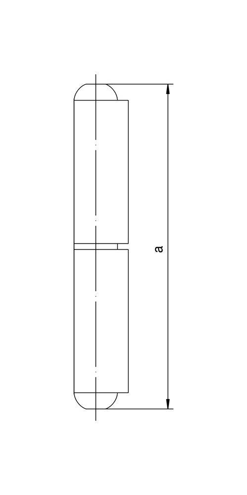 SIMONSWERK Profilrolle KO 41 Bandlänge 60 mm Stahl blank Stift-Ø 6 mm-1