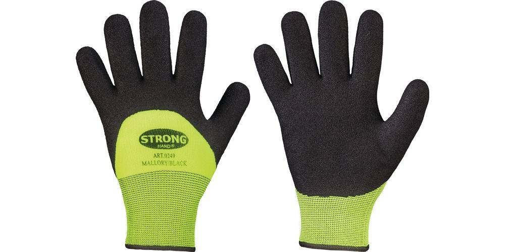Kälteschutzhandschuhe Mallory/Black Gr.11 schwarz/gelb EN 388,EN 511 PSA II-0