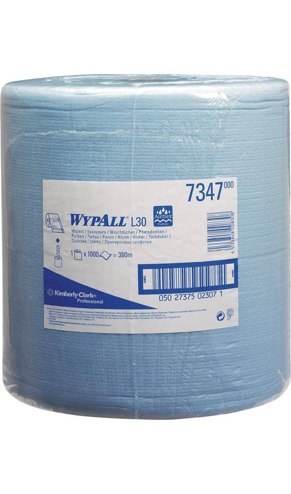 KIMBERLY-CLARK Putztuch WYPALL L20 EXTRA 7347 L380xB330ca. mm blau