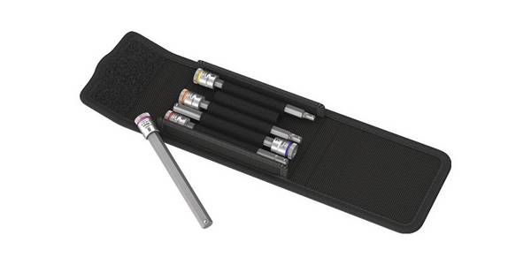 Schraubendrehereinsatz- Satz 1/4" Innensechskant mit Haltefunktion 4-8x100mm 5-teilig Wera