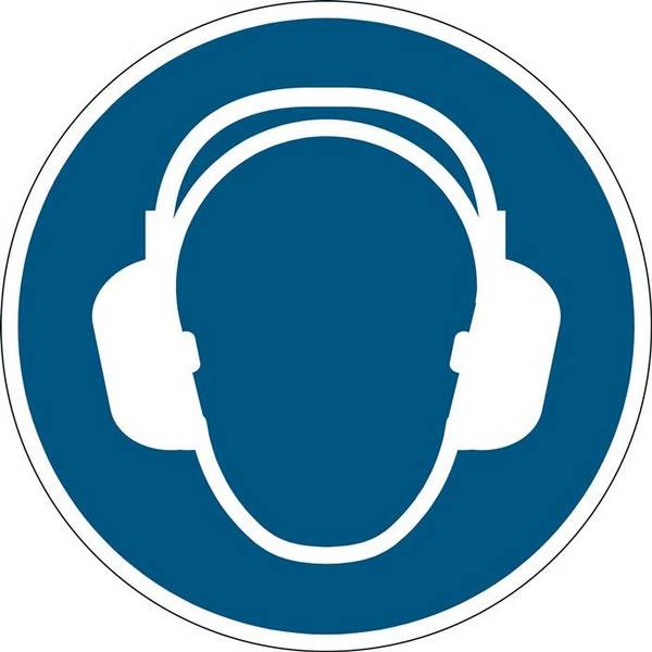 DURABLE Symbol: Gehörschutz benutzen