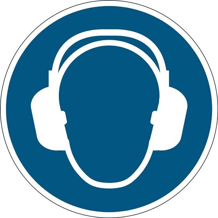DURABLE Symbol: Gehörschutz benutzen-0