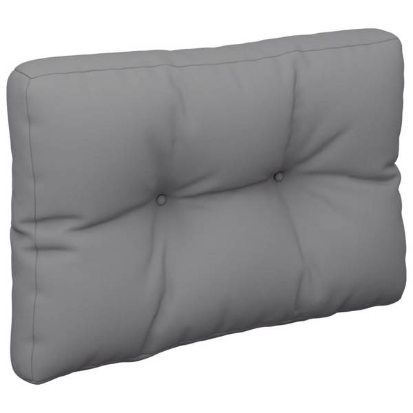 vidaXL Palettenkissen Grau 60x40x12 cm Stoff