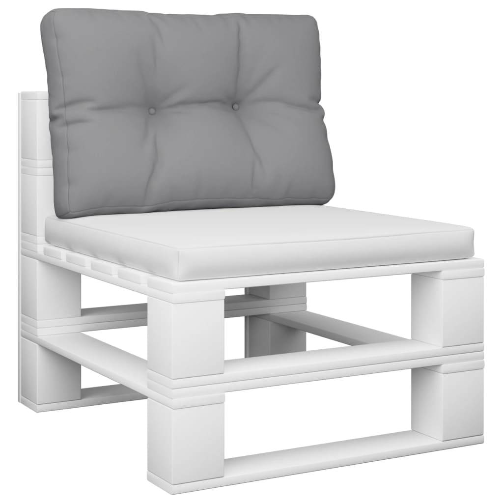 vidaXL Palettenkissen Grau 60x40x12 cm Stoff-2