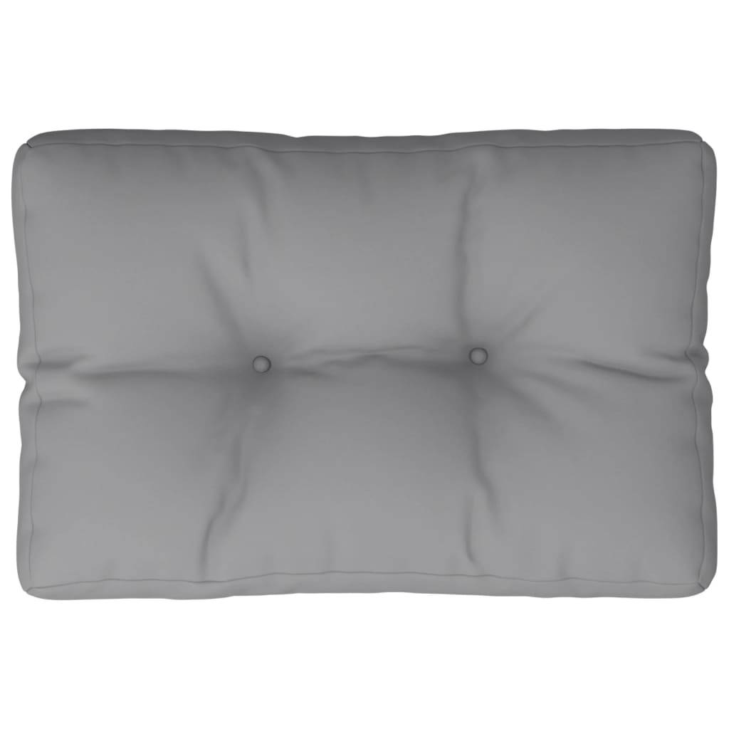 vidaXL Palettenkissen Grau 60x40x12 cm Stoff-3