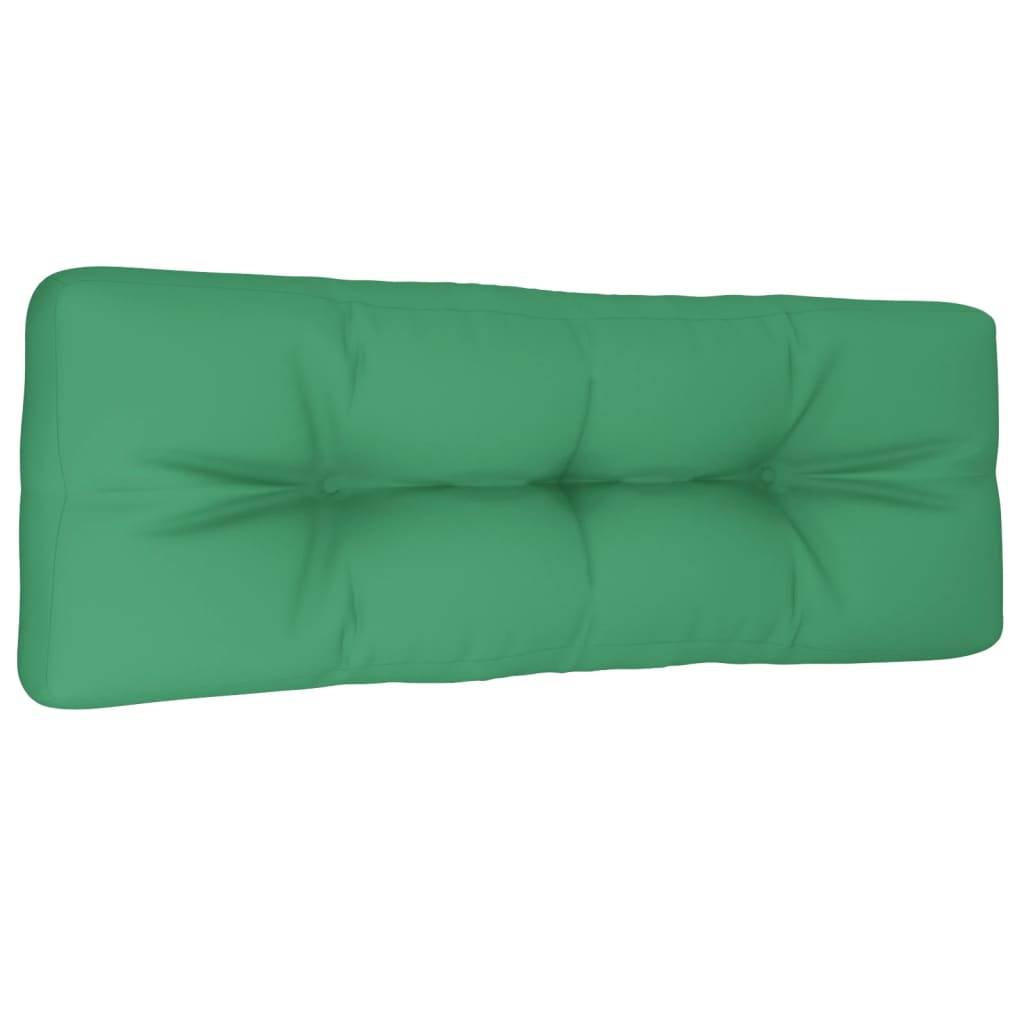 vidaXL Palettenkissen Grün 120x40x12 cm Stoff-0