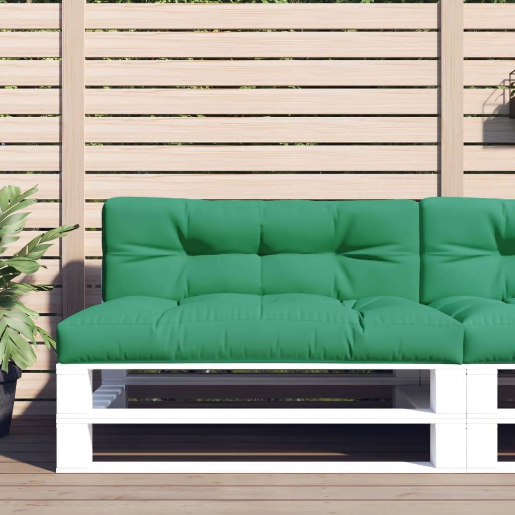 vidaXL Palettenkissen Grün 120x40x12 cm Stoff-1