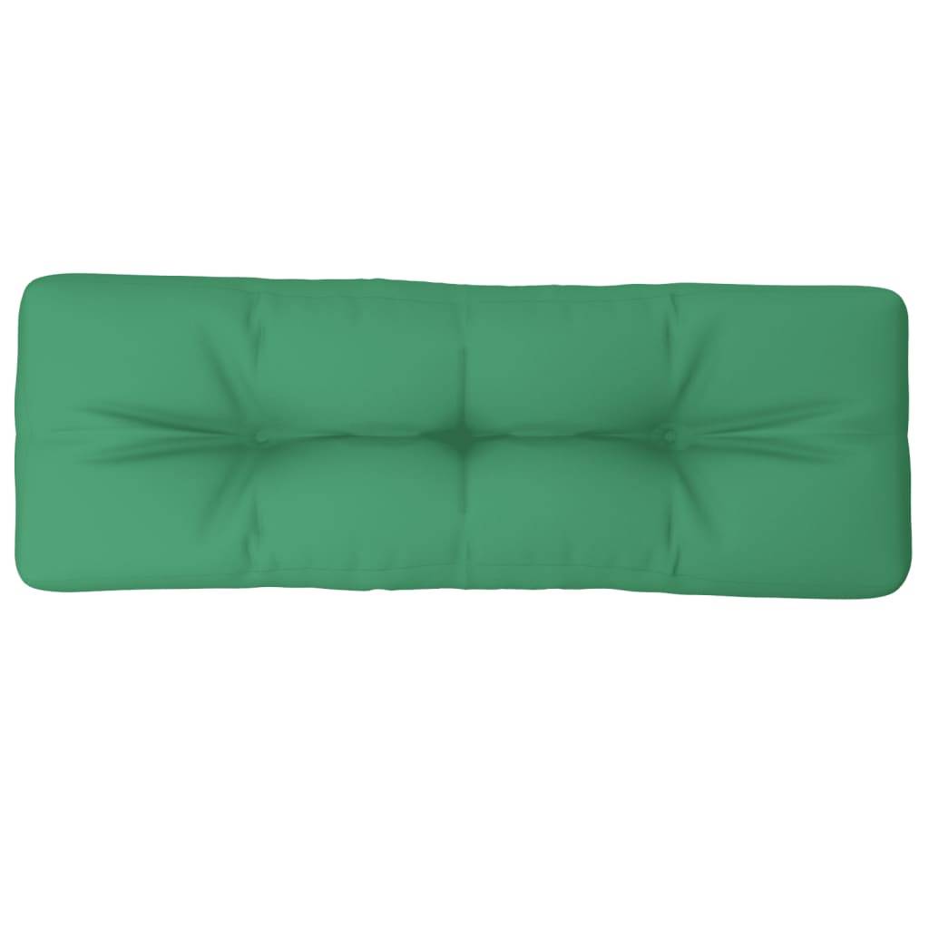 vidaXL Palettenkissen Grün 120x40x12 cm Stoff-3
