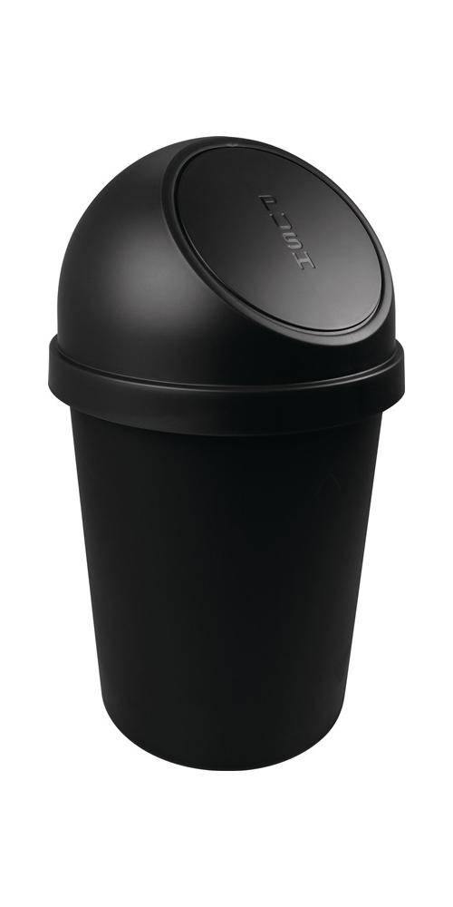 Abfallbehälter H700xØ403mm 45l schwarz HELIT