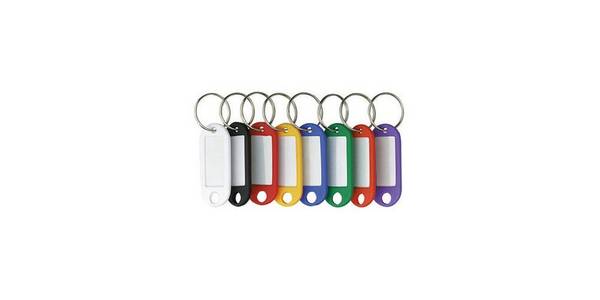 Schlüsselanhänger Kunststoff weiß 10 St./Pack. - Artikel: 179262501