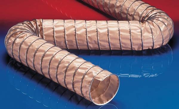 Absaug- u.Gebläseschlauch CP PTFE-INOX 475 FOOD 275mm 287,00mm 6m