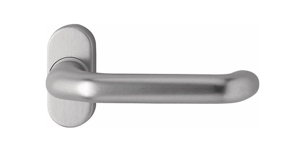 Feuerschutzdrückerlochteil 1300/2133 Alu.F1 gekr.4-KT.9mm EDI-0