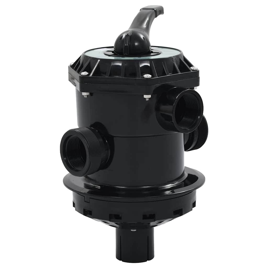 vidaXL Mehrwegeventil für Sandfilter ABS 1,5 " 6-Wege-0