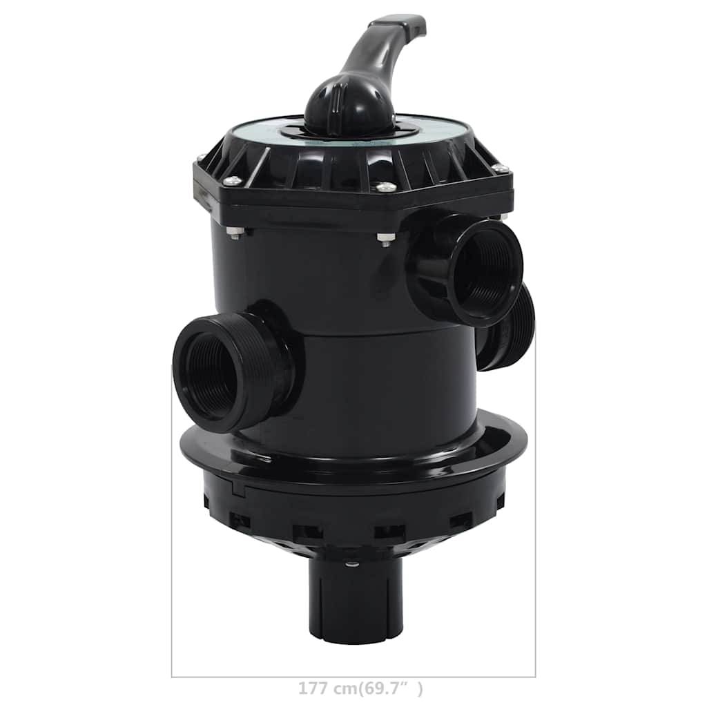 vidaXL Mehrwegeventil für Sandfilter ABS 1,5 " 6-Wege-4