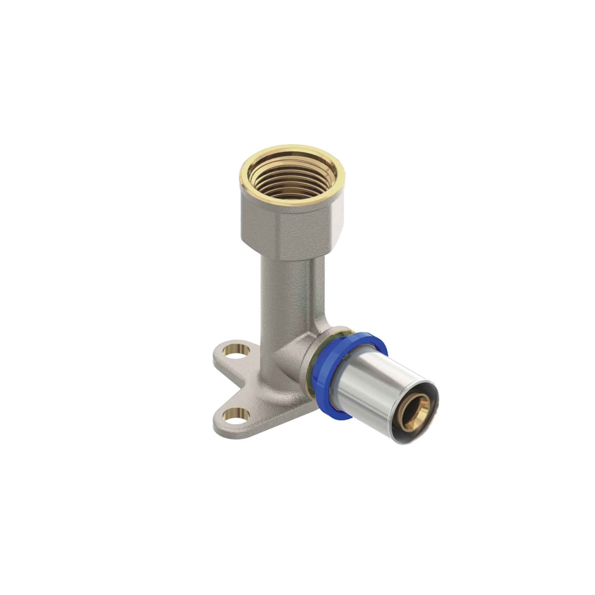 Emmeti Pressfittings für Aluverbundrohr Wandwinkel Kurz 16 x 1/2"-1
