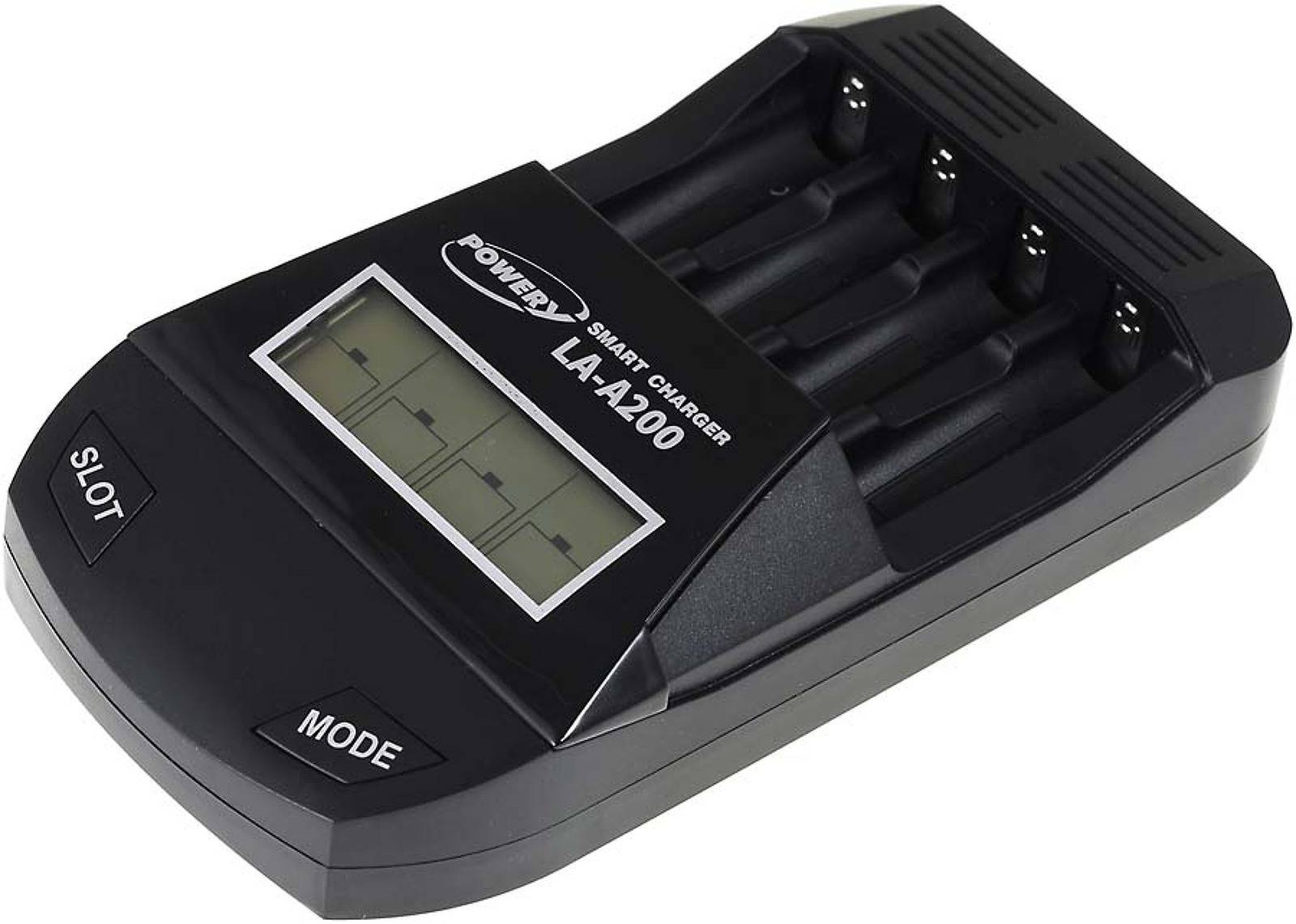 Powery Ladegerät für NiCd / NiMH- AA/AAA Akkus inkl. 8x AA 2700mAh Panasonic Akkus, 1,2V, NiMH-1