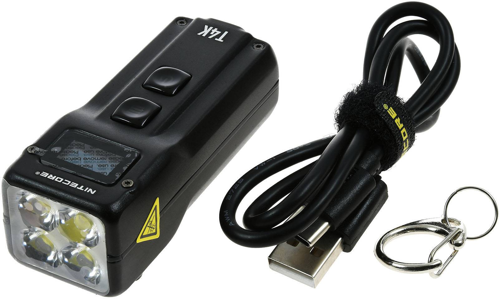 Nitecore T4K Schlüsselbund-Lampe, mit OLED-Display, max. 4000 Lumen, Li-Ion-1