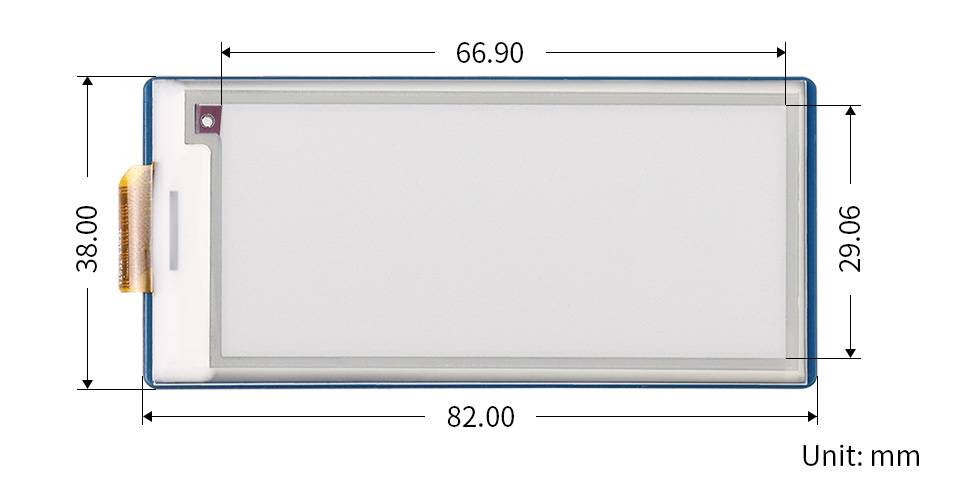 WaveShare 2.9inch E-Paper E-Ink Display Module (B) for Raspberry Pi Pico, 296×128, Red / Black / White, SPI-4