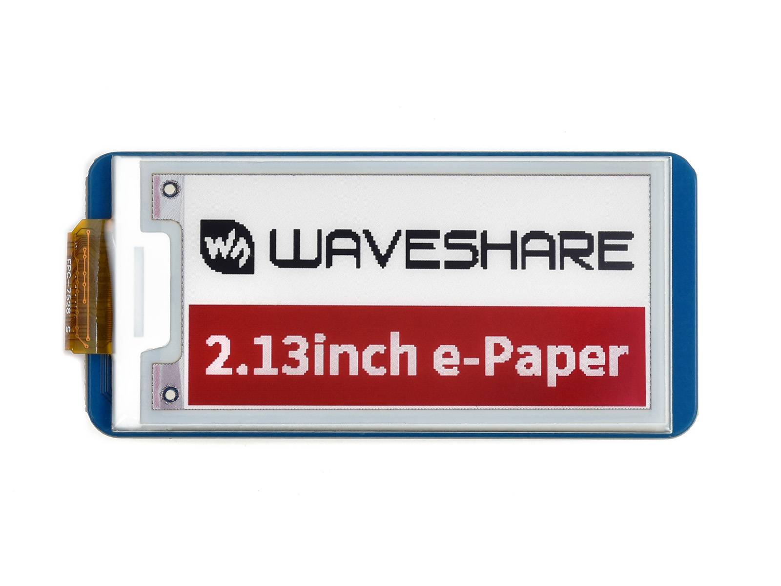 WaveShare 2.13inch E-Paper E-Ink Display Module (B) for Raspberry Pi Pico, 212×104, Red / Black / White, SPI-0
