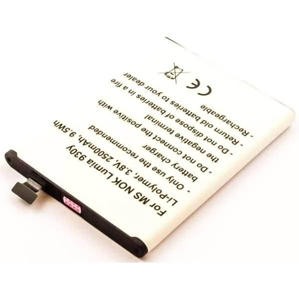 Akku für Nokia BV-5QW Li-Ion 3,8 Volt 2500 mAh schwarz-0