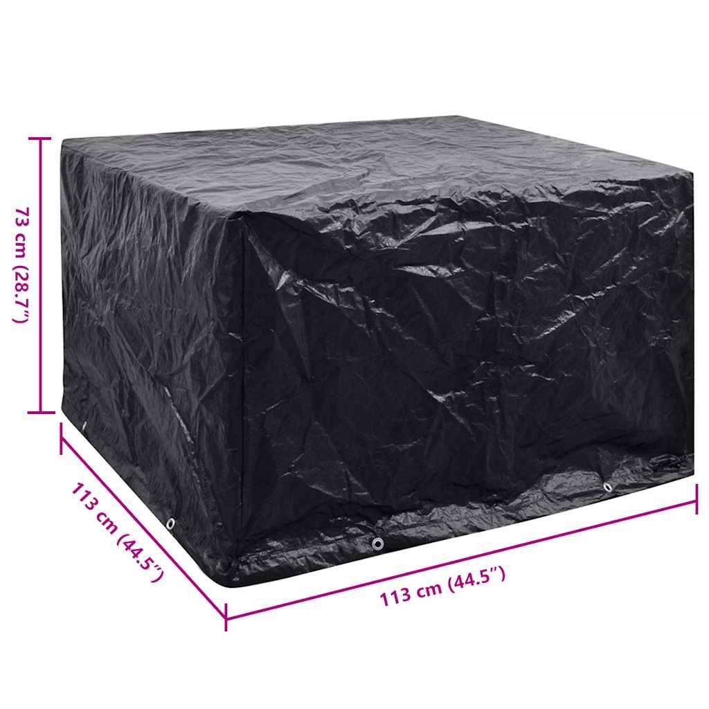 vidaXL Gartenmöbel-Abdeckung 8 Ösen 135x135x90 cm-1