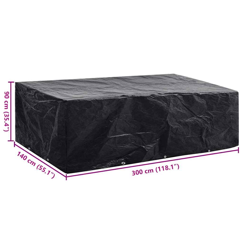 vidaXL Gartenmöbel-Abdeckung 8 Ösen 140x70x90 cm-2