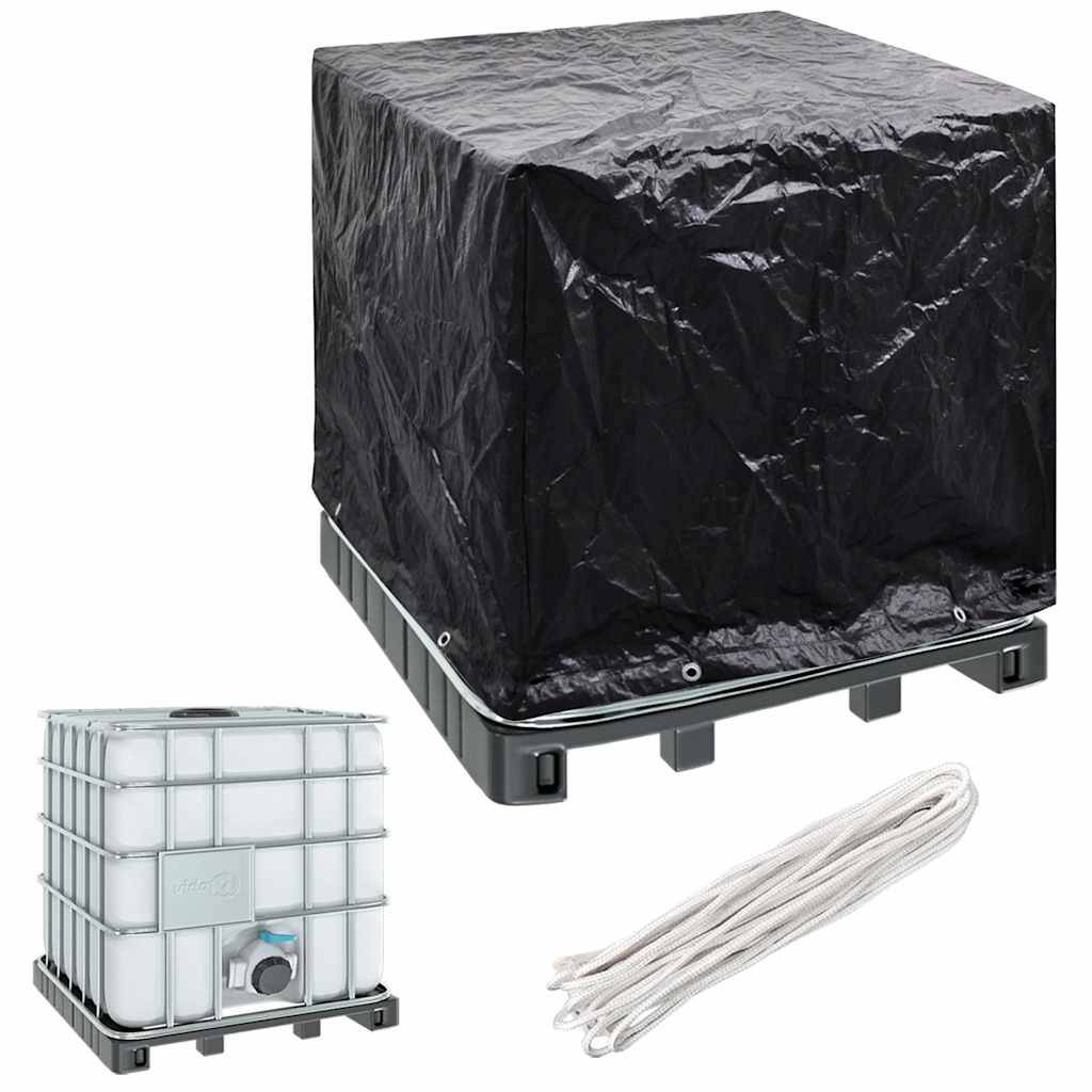 vidaXL Abdeckung für IBC-Tank 8 Ösen 116x100x120 cm-0