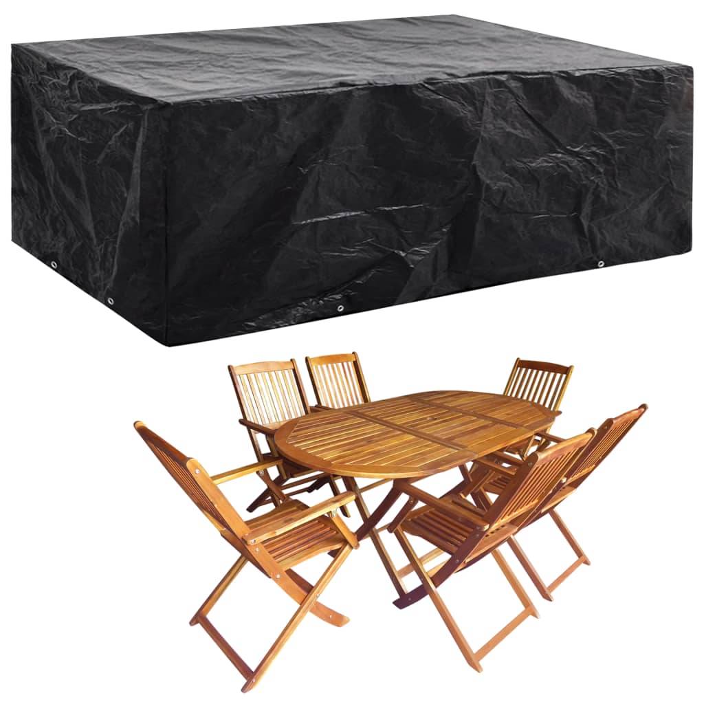 vidaXL Gartenmöbel-Abdeckung 8 Ösen 242x162x100 cm-1