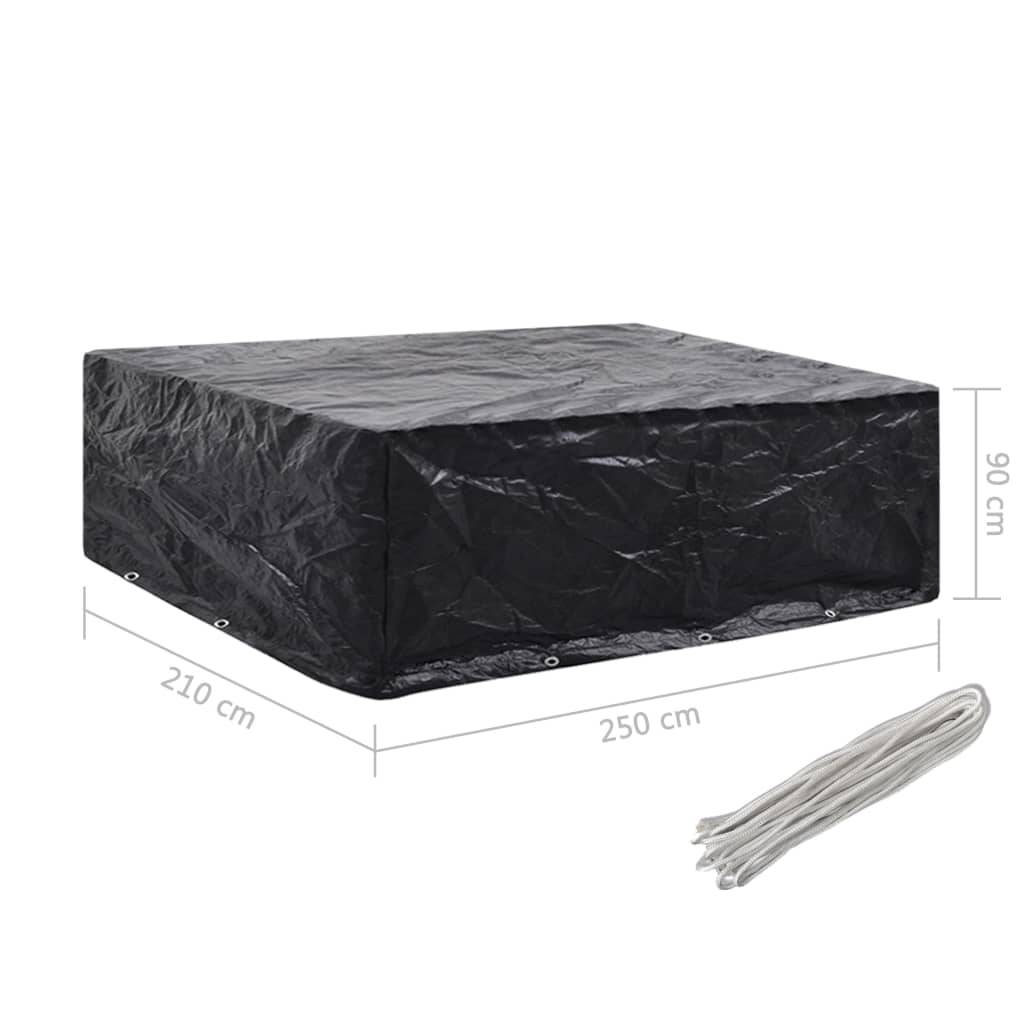 vidaXL Gartenmöbel-Abdeckung 8 Ösen 250x210x90 cm-3