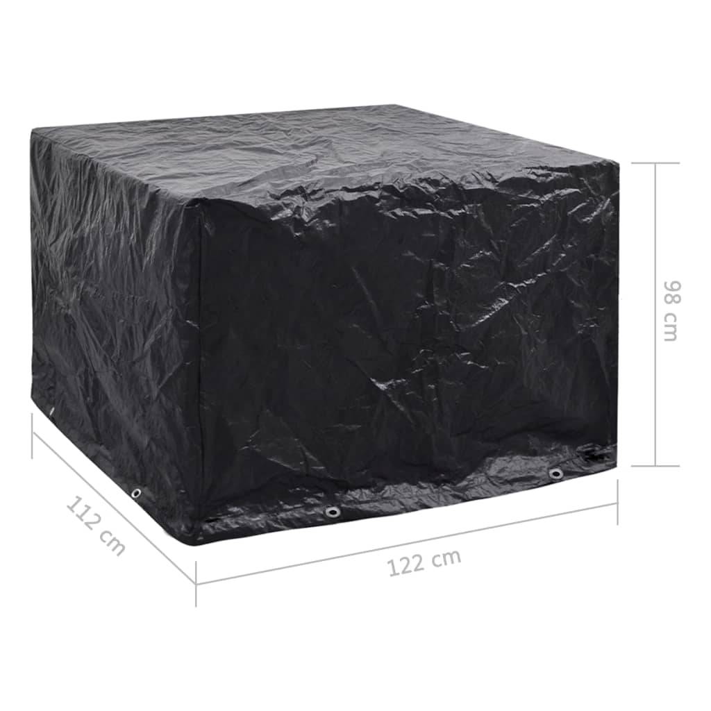vidaXL Gartenmöbel-Abdeckung 8 Ösen 122x112x98 cm-4