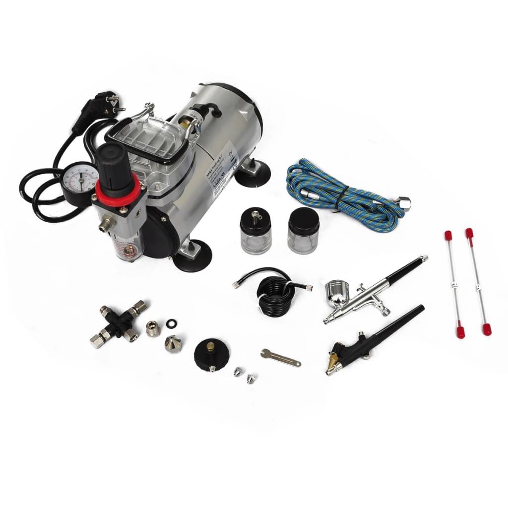Airbrush Profi Komplett-Set mit 2 Pistolen-1
