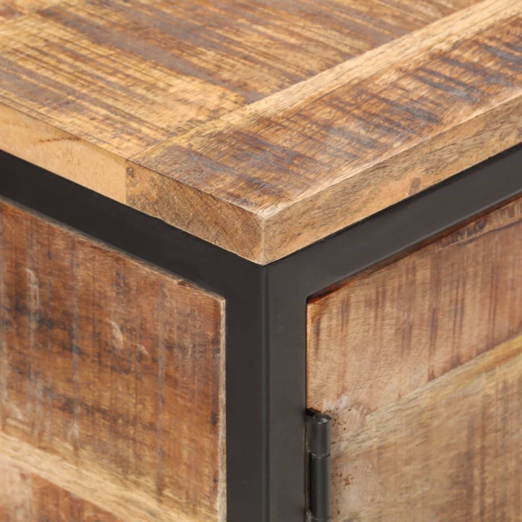vidaXL Sideboard 85x30x80 cm Raues Mangoholz-3
