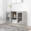 vidaXL Vitrinenschrank Betongrau 120x30,5x70 cm Holzwerkstoff