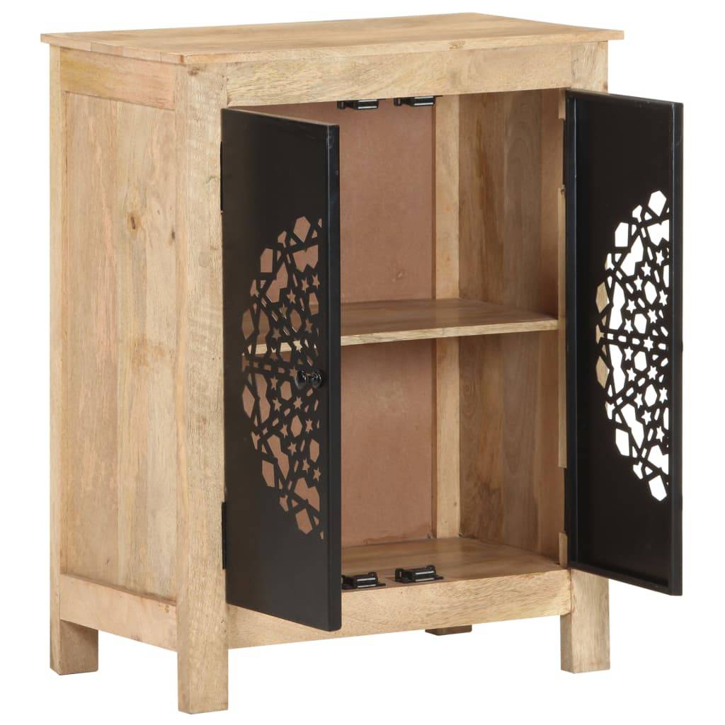vidaXL Sideboard 60x35x75 cm Massivholz Mango-2