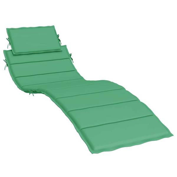 vidaXL Sonnenliegen-Auflage Grün 186x58x4 cm Oxford-Gewebe