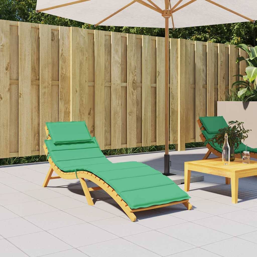 vidaXL Sonnenliegen-Auflage Grün 186x58x4 cm Oxford-Gewebe-1